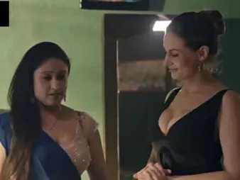 Witness COUGAR Ultra-kinky Housewife Girl-on-girl Romance Desi Fashion in Red-hot Interracial Homemade Porn