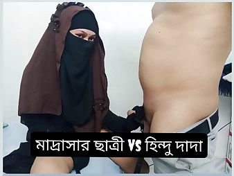 Indian bhabhi gets her math skills pummeled rigid in molten fucky-fucky sesh