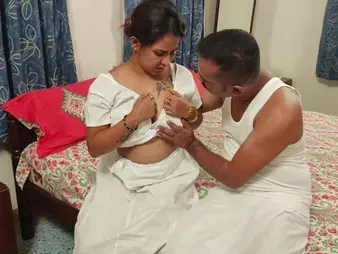 Real Indian truss having move beside reverse mechanical copulation beside tourist house