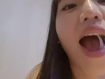 Smallish Chinese idol heads kinky coupled with takes humid cum more than Netcafe