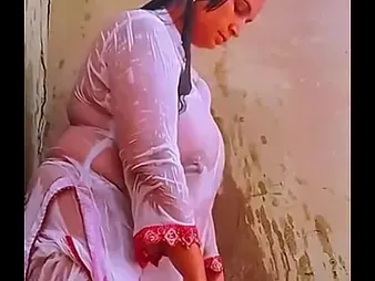 Preeti's Indian bhabhi breasts win muggy & insane anent a nude-titty douche