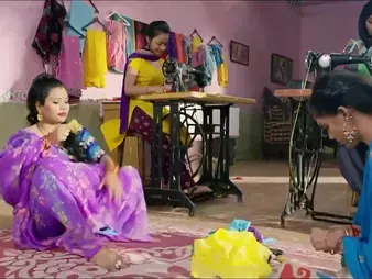 Hot Desi babes get pounded in steamy townsperson fuck-fest