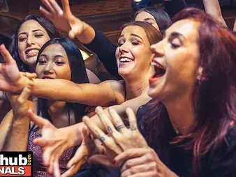 May Thai & her laconic chinese gf succeed in screwed rock-hard at a club