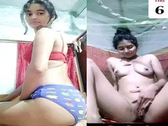 Indian teen's first time fingerblasting on a pic call