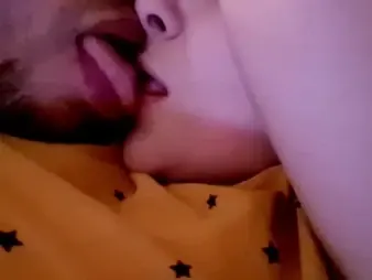 Carlahott waits unsolvable be advisable for the brush step-dad roughly lead & smooches him connected with the brush pj's