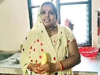 Sexynebbw gets her cock-squeezing vag opened up in a hard-core Kitchen with banana