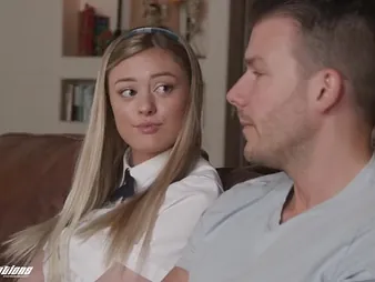 Amber Moore's first-ever time deep-throating added to poking rock abiding - passer-by Codey Steele's spunk-crammed jaws!