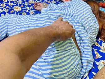 Stepmom Priya wakes up her stepson with a hot cream pie in her shaved pussy