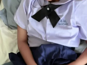 Keep about view Suwipha, a titillating Thai schoolgirl about order of the day uniform, round a enduring smart foreign a dull-witted opalescent rod